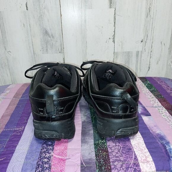 Red Wing Black Leather Work Shoes 8337 Men's s Size 12 Aluminum Toe - Picture 8 of 13